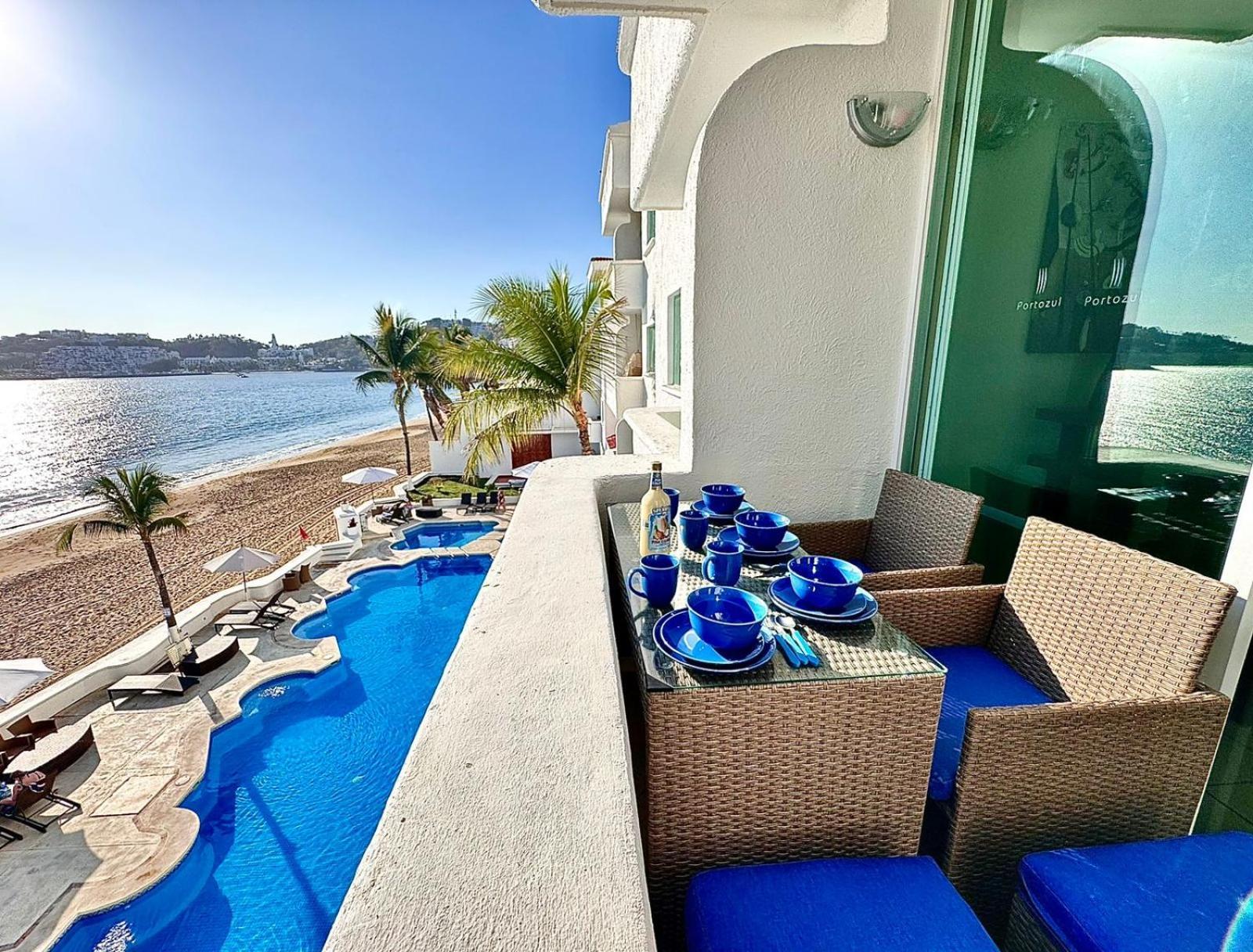 Espectacular Apto A Pie De Playa Con Vista Al Mar Manzanillo Buitenkant foto