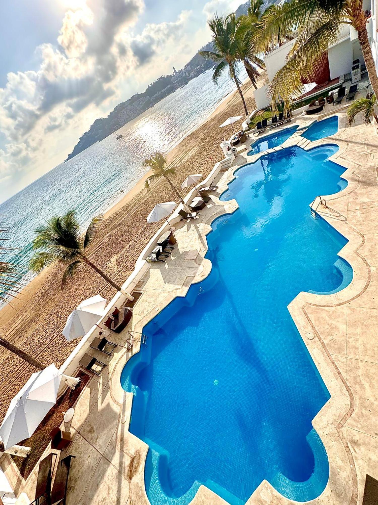 Espectacular Apto A Pie De Playa Con Vista Al Mar Manzanillo Buitenkant foto